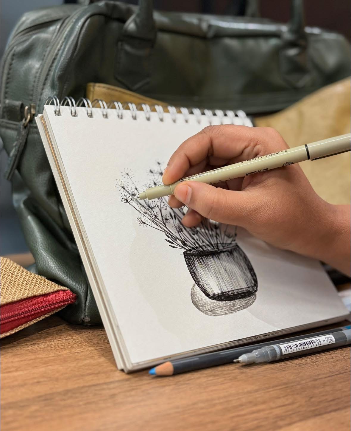 Ink on paper. Quietly.